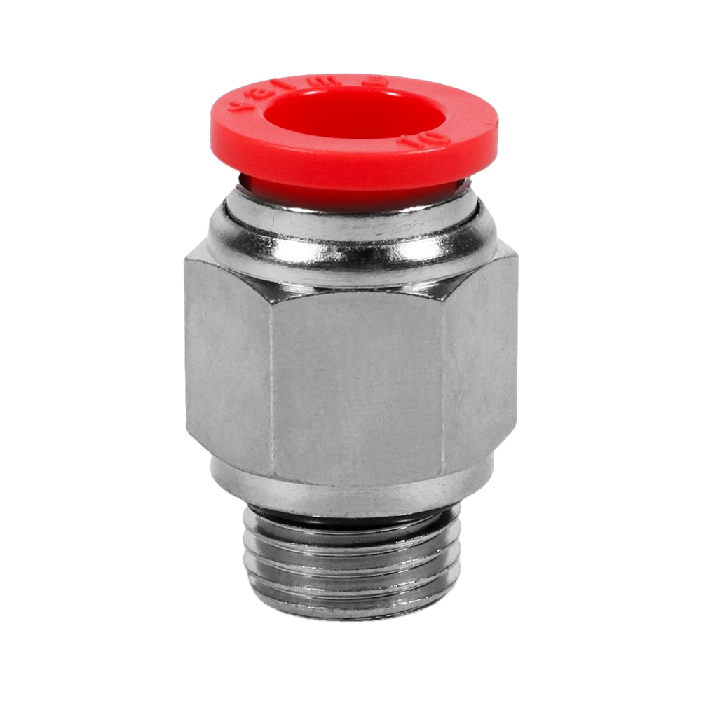 QP-AD-12-G14 Фитинг прямой, 12мм x G 1/4 (наруж.резьба)