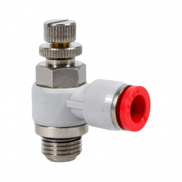 SC-BL-10-G12-EC Фитинг угловой с регулировкой расхода (пневмодроссель), 10мм x G 1/2