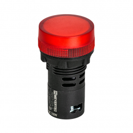 Сигнальная LED лампа, красный, 220V AC/DC IP65 MT22-SA34